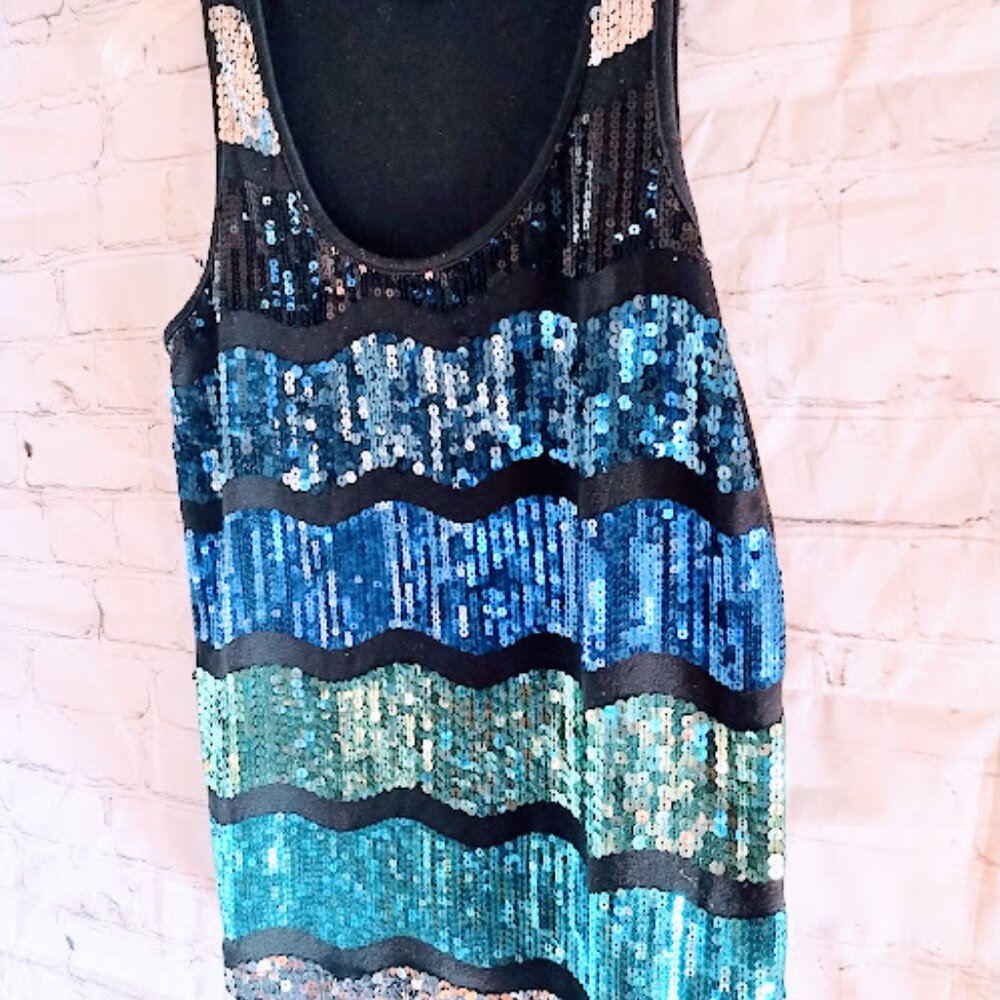 Forever 21 Women's Sparkly Sequins Tank Top Size … - image 4